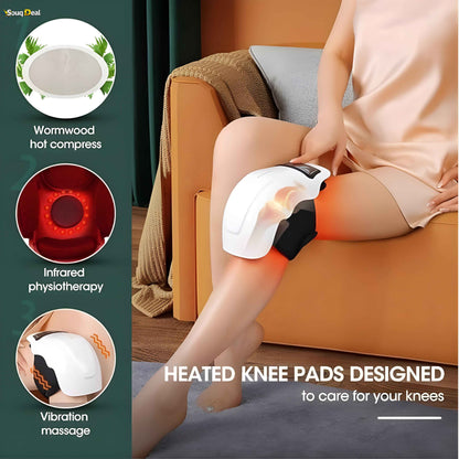 Electric Knee Massager – Heat & Vibration Knee Pain Relief Device