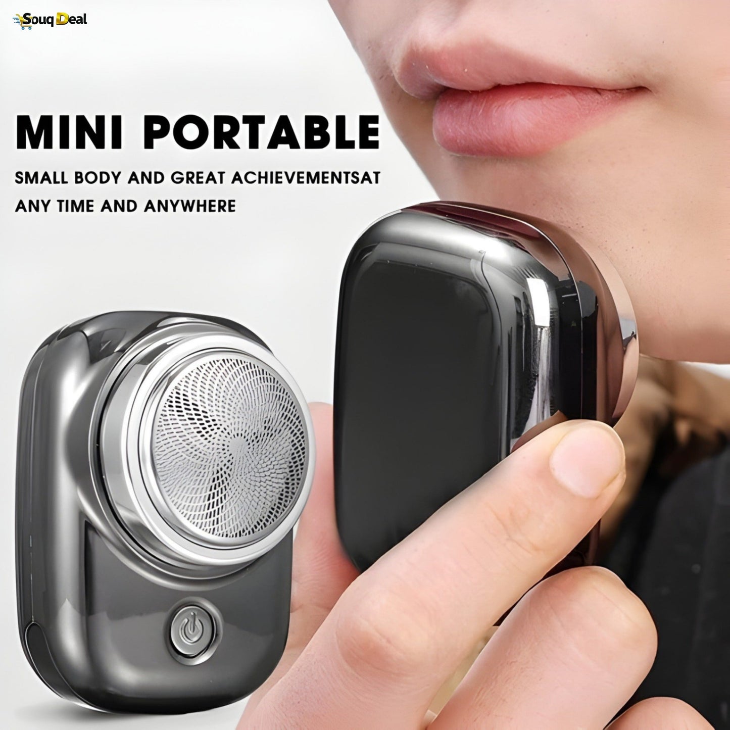 Mini Portable Painless Shaver for Men - Rechargeable Waterproof Beard Trimmer
